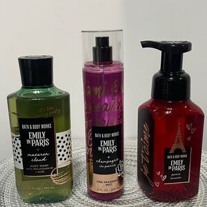 Bath & Body Works Emily in Paris Body Wash, Fragrance Mist, Hand Soap NWT